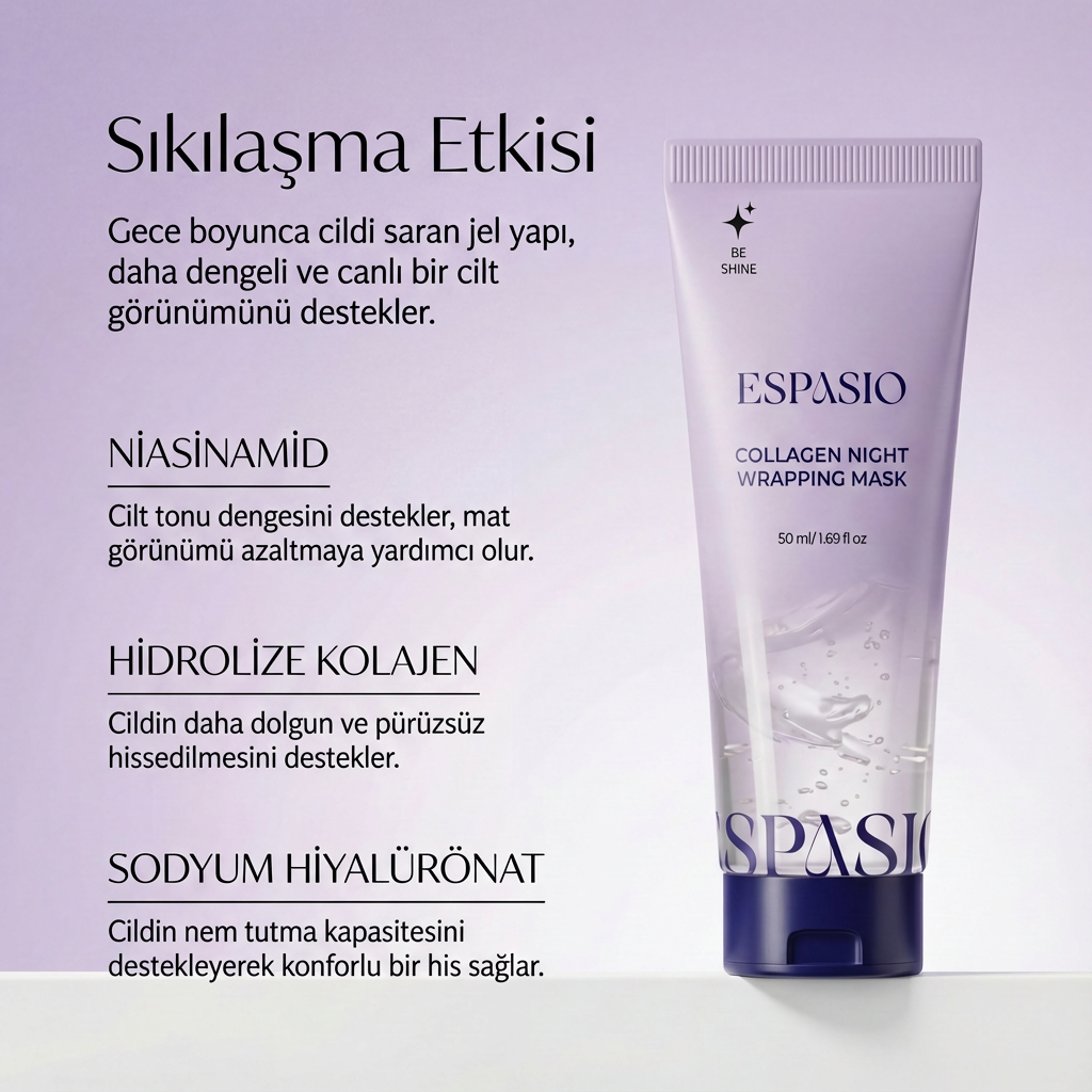 ESPASIO Noctura – Gece Boyu Kolajen Bakım Maskesi