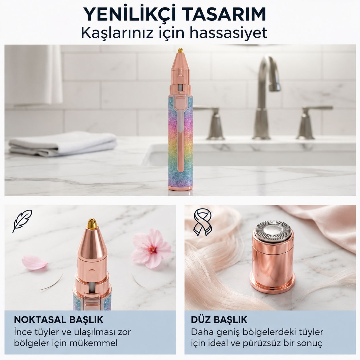 Espasio | 2'si 1 Arada Hassas Yüz Epilatörü